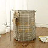 Tyvek laundry basket canvas Toy Storage Box Splice flexible | laundry basket | Grid-Grey | The Brand Decò