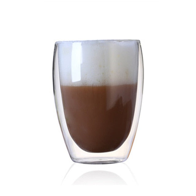 Double Coffee Mugs | Glass | F 350ml | The Brand Decò