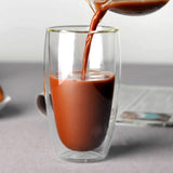 Double Coffee Mugs | Glass | G 450ml | The Brand Decò