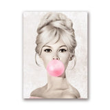 Audrey Hepburn Bubble Gum Wall Art Canvas | Painting | 13x18 cm No Frame / PH1634 | The Brand Decò