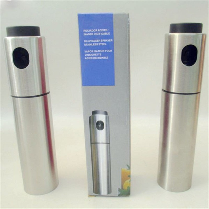Stainless Steel Olive Spraying Bottle Thumb Push Sprayer Oil Pump | The Brand Decò