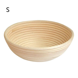 Round Natural Rattan Bread Fermentation Basket Countryside Style French Bread Mass Proofing Baskets Dough Banneton Baskets | Bread Basket | S | The Brand Decò